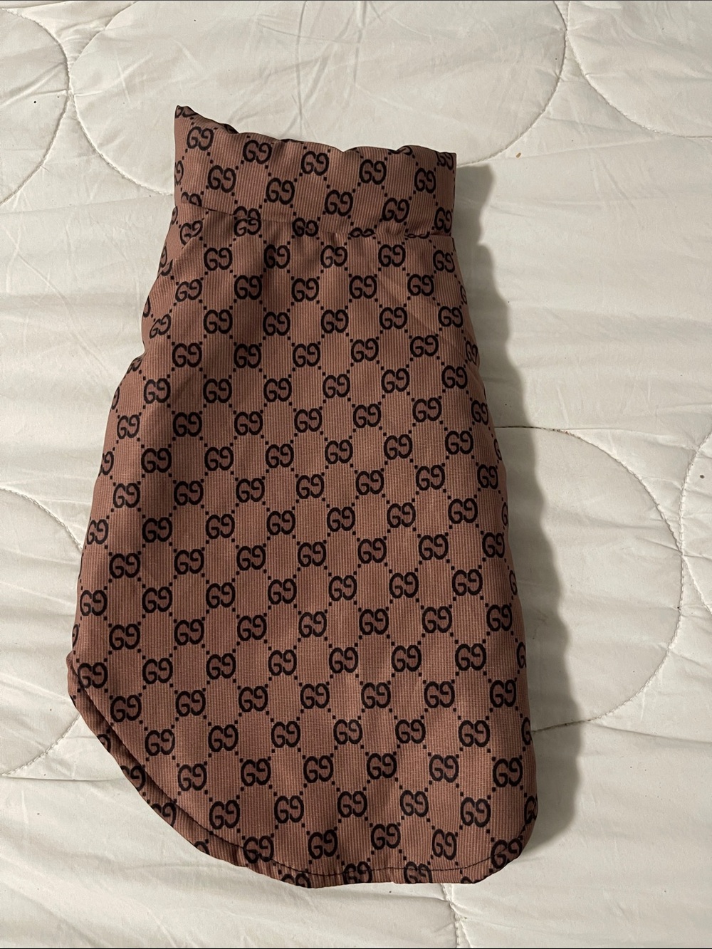 Brown Logo-Print Dog Vest